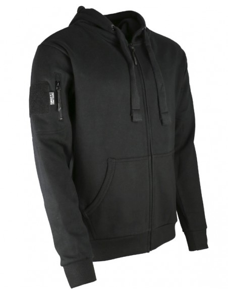 sweat shirt SPEC-OPS avec fermeture ZIP NOIR KOMBAT TACTICAL
