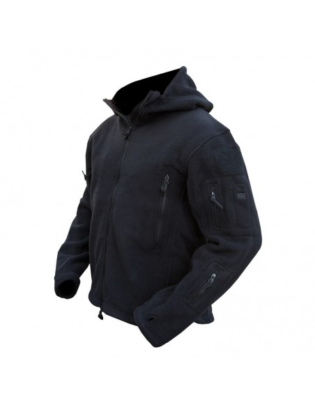 veste polaire RECON tactical hoodie Noir