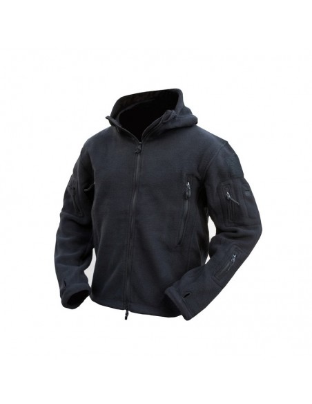 veste polaire RECON tactical hoodie Noir