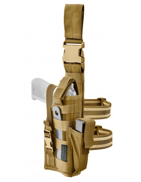 holster de cuisse modulable tan droitier gaucher defcon5 d5-gs08 tan