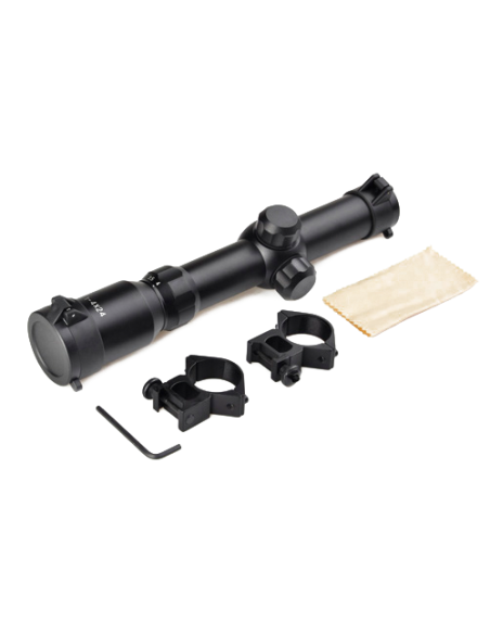 lunette 1-4x24 avec anneaux AIM-o