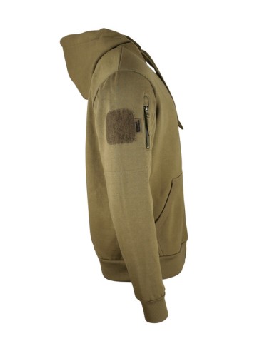 sweat shirt SPEC-OPS avec fermeture ZIP COYOTE KOMBAT TACTICAL