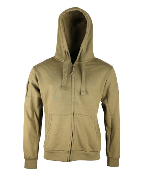sweat shirt SPEC-OPS avec fermeture ZIP TAN KOMBAT TACTICAL
