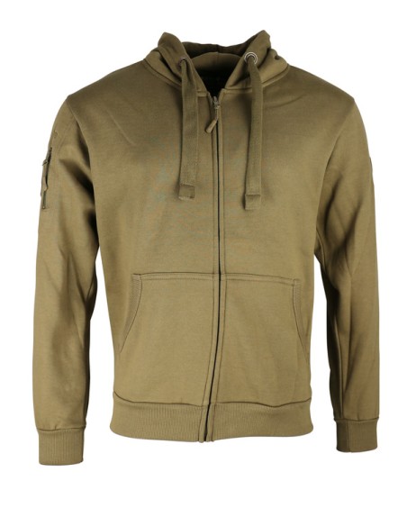 sweat shirt SPEC-OPS avec fermeture ZIP TAN KOMBAT TACTICAL