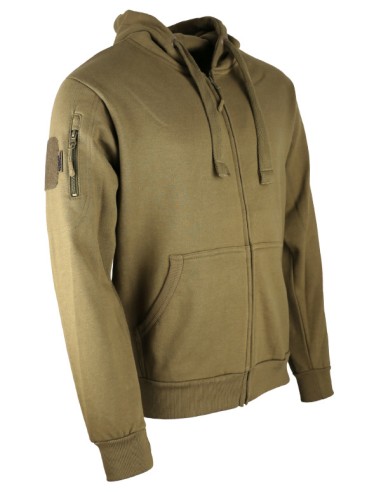 sweat shirt SPEC-OPS avec fermeture ZIP TAN KOMBAT TACTICAL