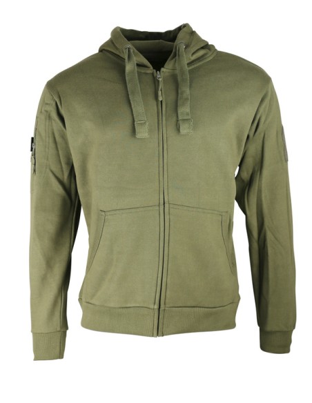 sweat shirt SPEC-OPS avec fermeture ZIP olive KOMBAT TACTICAL