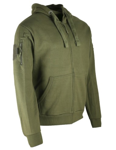 sweat shirt SPEC-OPS avec fermeture ZIP olive KOMBAT TACTICAL
