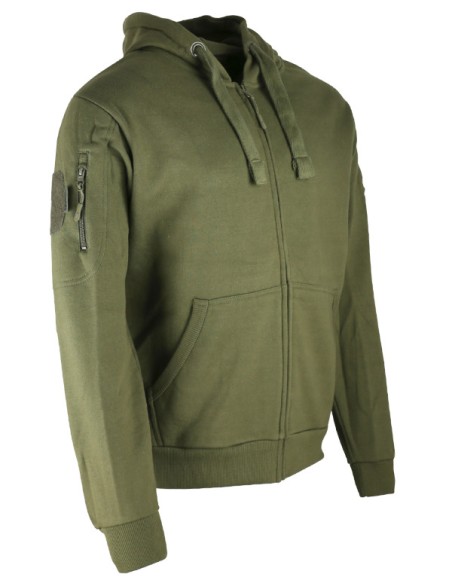 sweat shirt SPEC-OPS avec fermeture ZIP olive KOMBAT TACTICAL