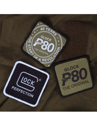 lot 3 patchs GLOCK velcro P80 anniversary 40 ans