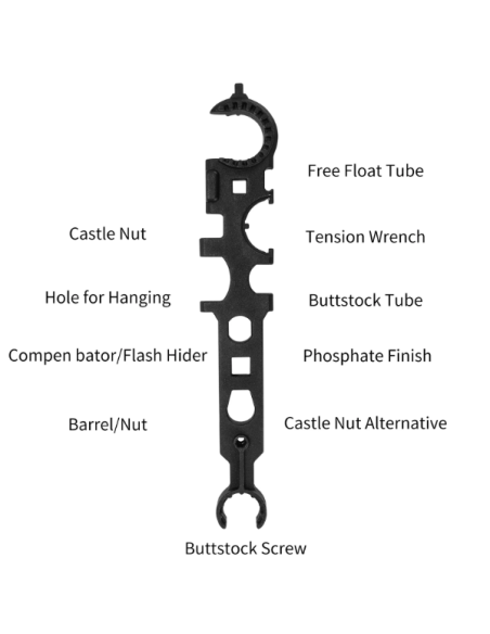 outils multifonction de demontage m4 wrench tool WADSN WADSN