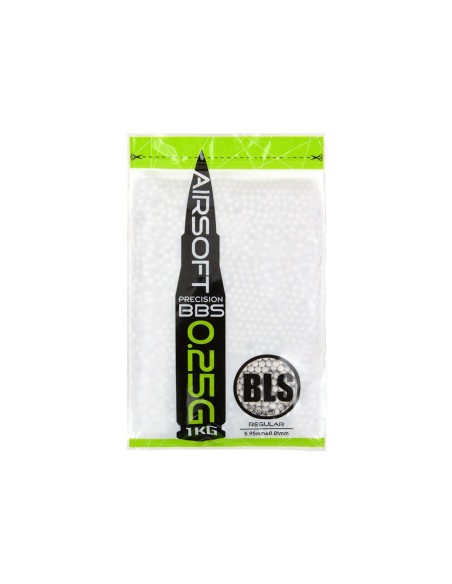 sachet de bb's non-biodegradable 0.25g 1kg BLS BLS Airsoft – Billes de haute précision pour vos répliques