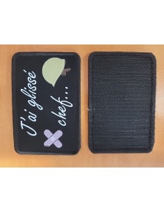 patch velcro J ai glissé chef max2joules