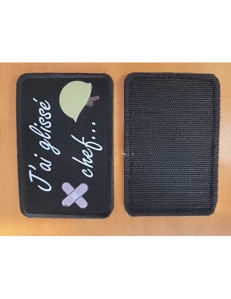 patch velcro J ai glissé chef max2joules