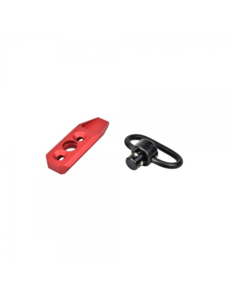 systeme QD rouge avec attache  pour rail Keymod big dragon