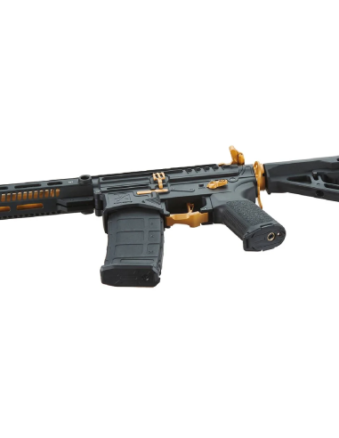 M4 AEG ZION ARMS R15 NOIR ET OR mod1 avec mosfet NEBULA ZION ARMS