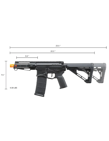 M4 AEG ZION ARMS R15 NOIR mod1 COURT avec mosfet NEBULA ZION ARMS