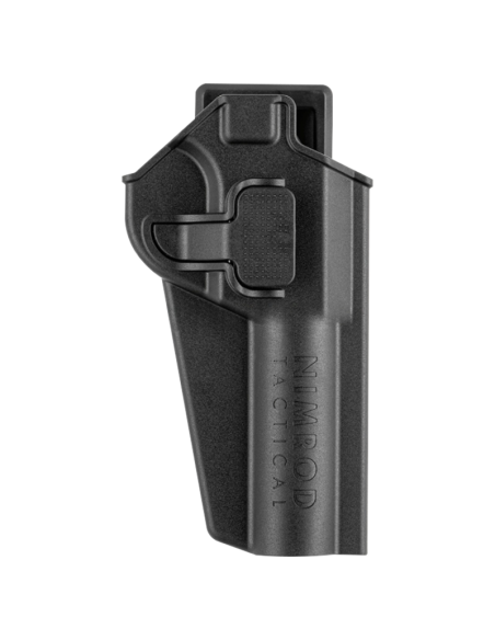 Holster noir nimrod pour AAP avec fixation molle et ceinture