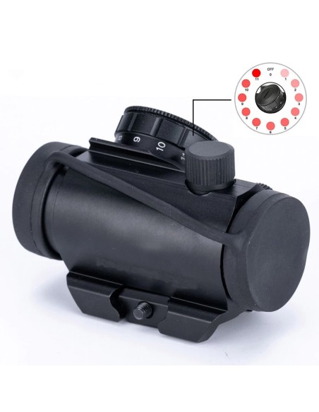 point rouge mini T1 avec montage FLEXLINE tactical ops Tactical OPS