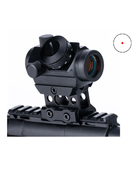point rouge mini T1 avec montage FLEXLINE tactical ops
