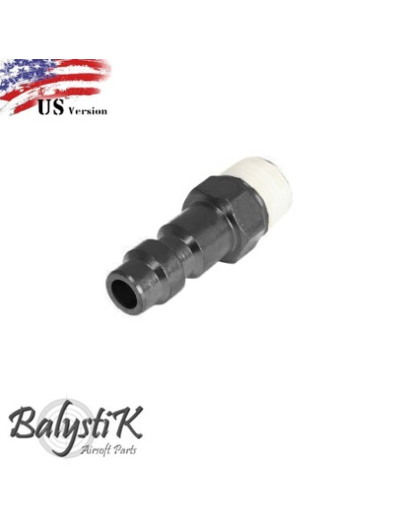 BalystiK valve coupleur male US avec entrée male 1/8 NPT balystik
