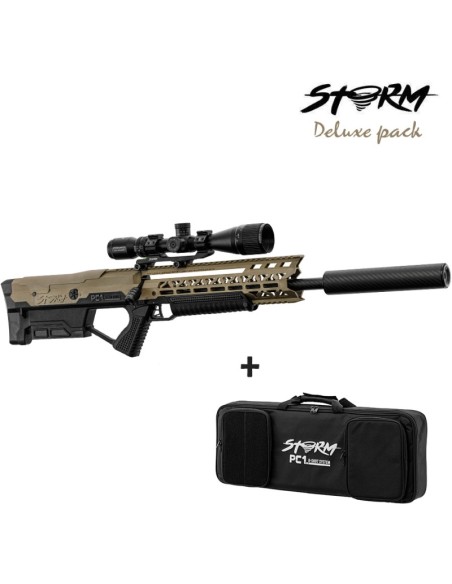 Pack PC1 STORM Pneumatique TAN DELUXE avec housse silencieux et lunette