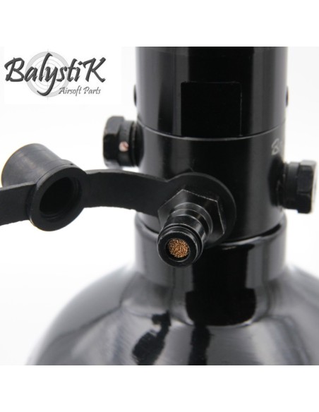 BALYSTIK Bouteille AIR 0.8L alu 3000psi + preset pour HPA ou paintball