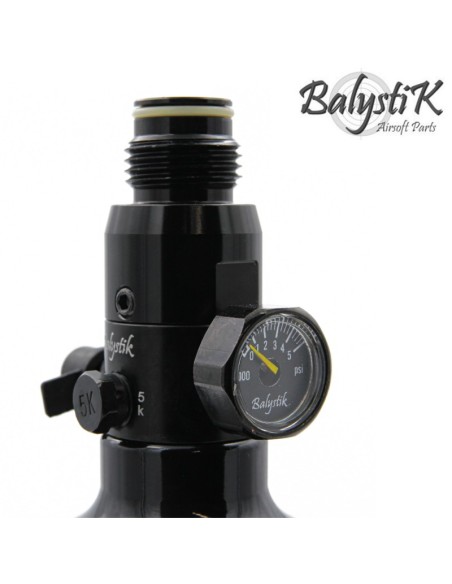 BALYSTIK Bouteille AIR 0.8L alu 3000psi + preset pour HPA ou paintball