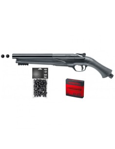 Pack fusil defense 16 joules ts68 gen2 + 5 cartouches co2 + 100 projectiles caoutchouc 24072