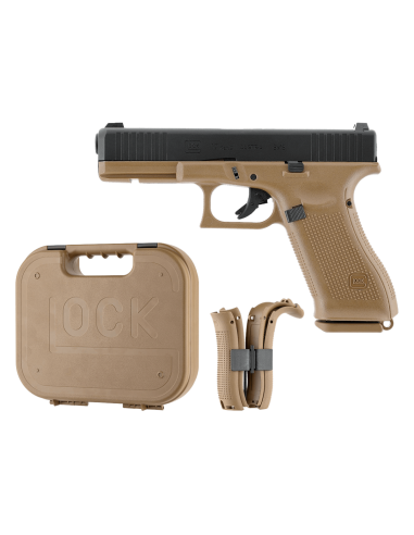Pack Glock G17 Gen5 bi-ton FRENCH EDITION + mallette + grip