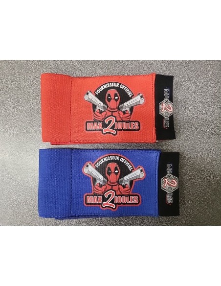 Brassard large VELCRO Imprimé Deadpool m2j dp Max2Joules