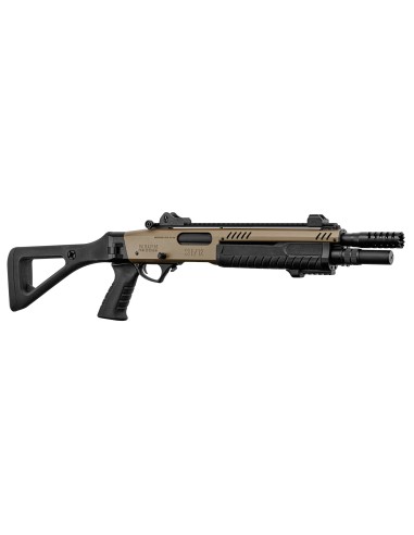 fusil à pompe FABARM STF12 Compact avec crosse TAN FLAT EARTH Gaz
