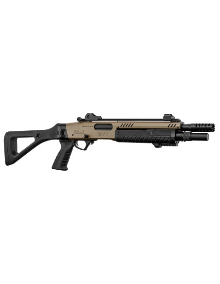 fusil à pompe FABARM STF12 Compact avec crosse TAN FLAT EARTH Gaz