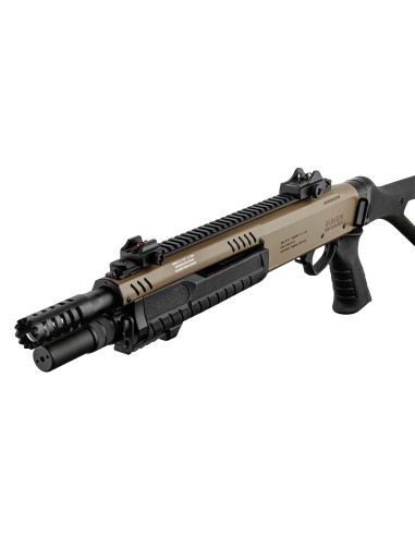 fusil à pompe FABARM STF12 Compact avec crosse TAN FLAT EARTH Gaz