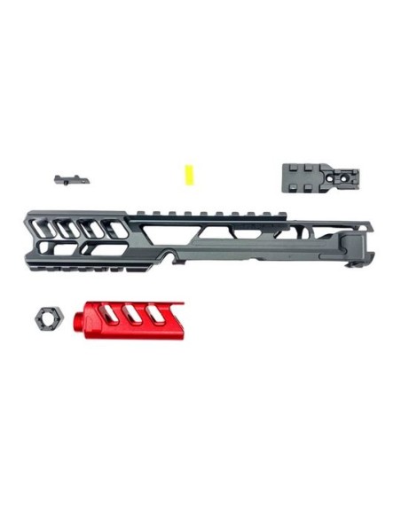 culasse AAP01 FUKU-2 CNC noire et rouge long cutout CTM