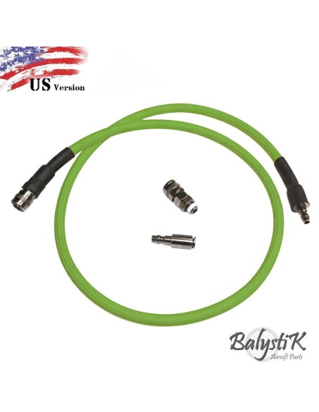 Flexible LIME GREEN balystik deluxe pour regulateur hpa US + embouts