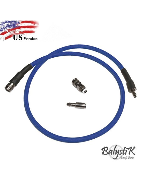 Flexible BLEU balystik deluxe pour regulateur hpa US + embouts