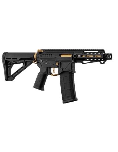 M4 AEG ZION ARMS R15 NOIR et OR mod1 COURT avec mosfet NEBULA ZION ARMS