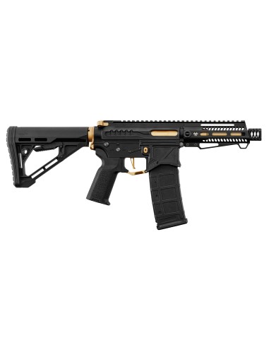 M4 AEG ZION ARMS R15 NOIR et OR mod1 COURT avec mosfet NEBULA ZION ARMS