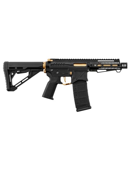 M4 AEG ZION ARMS R15 NOIR et OR mod1 COURT avec mosfet NEBULA ZION ARMS
