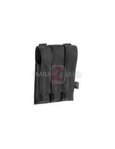 poche porte chargeur mp5 noire molle 3 emplacements invader gear