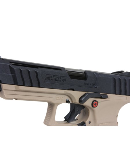 PA GTP9 noir et desert metal gbb g&g canon avec filetage