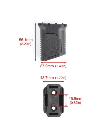 MP VERTICAL GRIP FOR M-LOK/KEYMOD SYSTEMS BLACK (MP1009-B)
