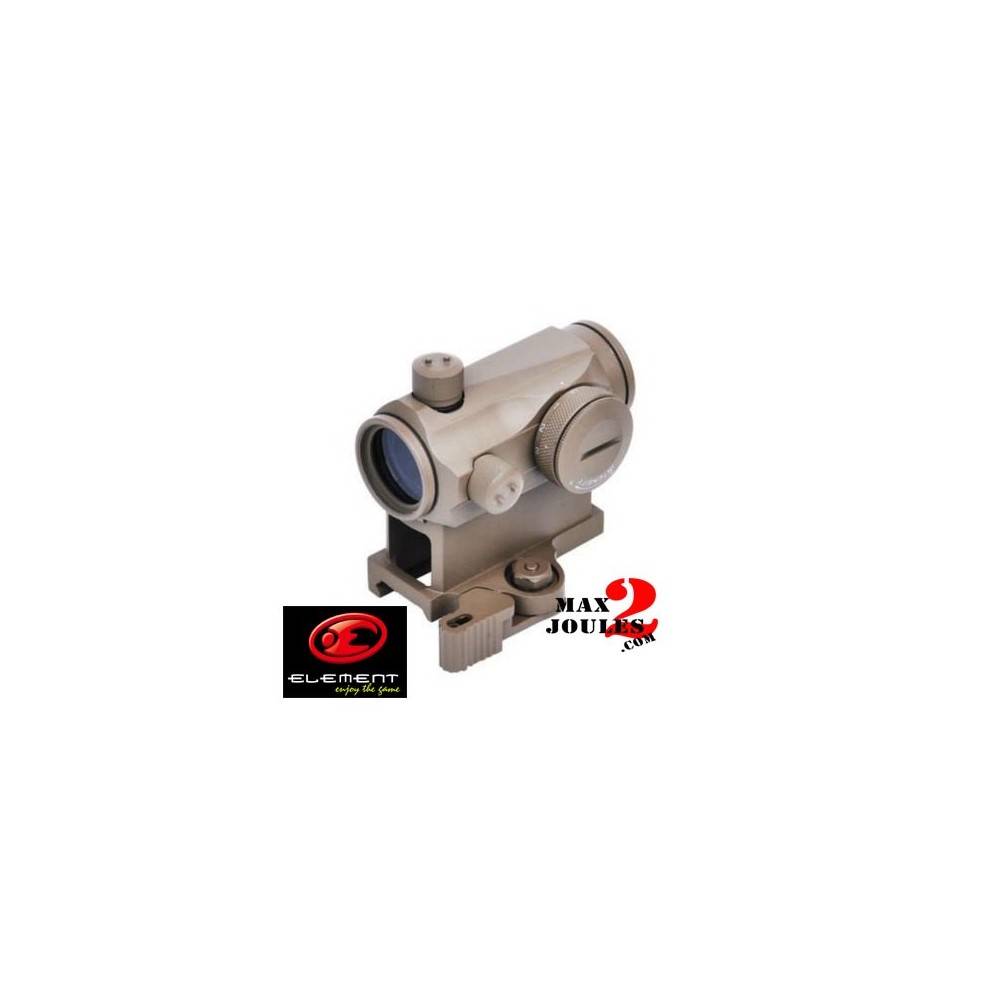 Kit red dot T1 demontage rapide TAN element avec rehausse