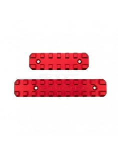 Kit de 2 rails Alu CNC Rouge pour AAP-01 CTM airsoft