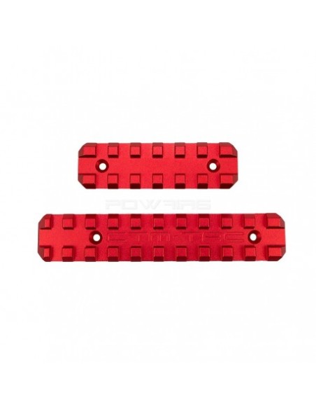 Kit de 2 rails Alu CNC Rouge pour AAP-01 CTM airsoft