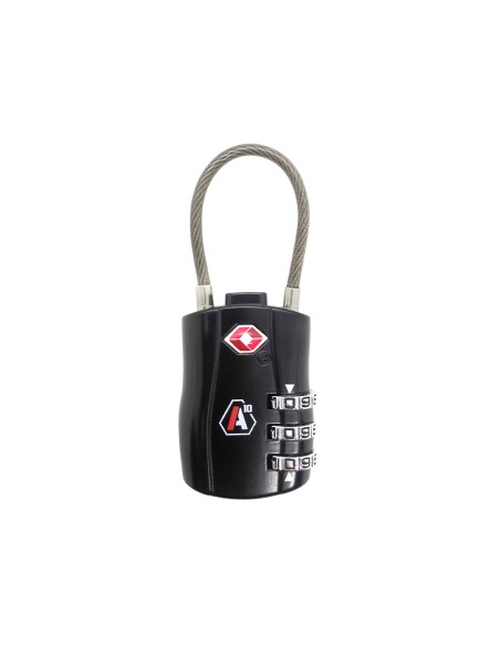 Cadenas à code TSA noir A10 pour mallette