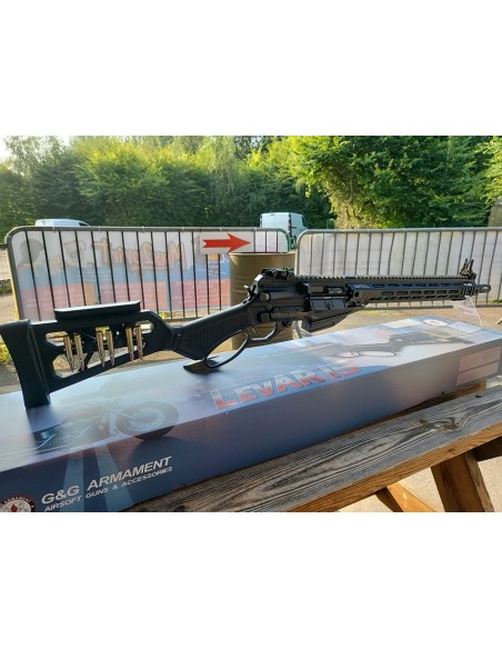 G&G LEVAR 15 noir GBBR gaz levier type winchester G&G Armament – Répliques et accessoires airsoft