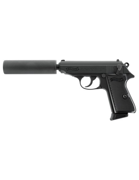 replique GBBR PPK/s metal avec silencieux gaz 6mm walther 2.6558