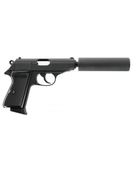 replique GBBR PPK/s metal avec silencieux gaz 6mm walther 2.6558