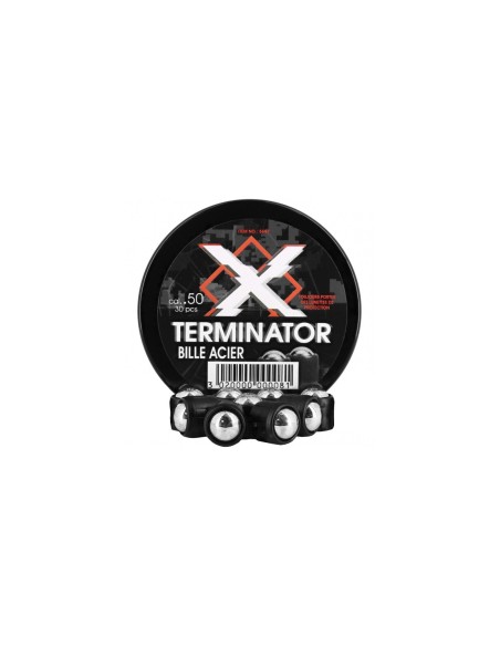 30 projectiles billes acier cal.50 X-terminator pour TR50 TP50 